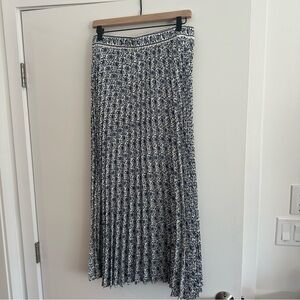 NWT Max Studio Navy Floral Maxi Skirt
